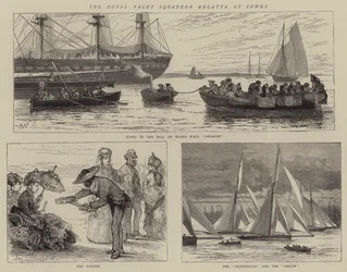 La regata del Royal Yacht Squadron a Cowes
